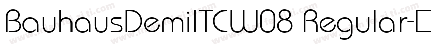 BauhausDemiITCW08 Regular字体转换